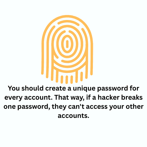A hacker icon representing a cyber attack attempt, symbolizing the importance of using strong random passwords for online safety.