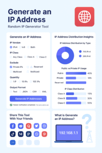 Generate an Ip addresses