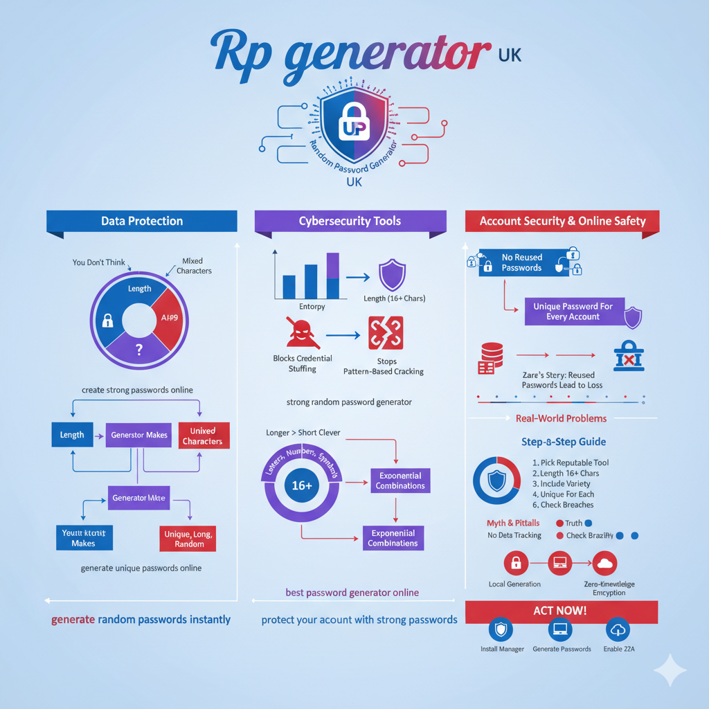 How does a strong random password generator protect you